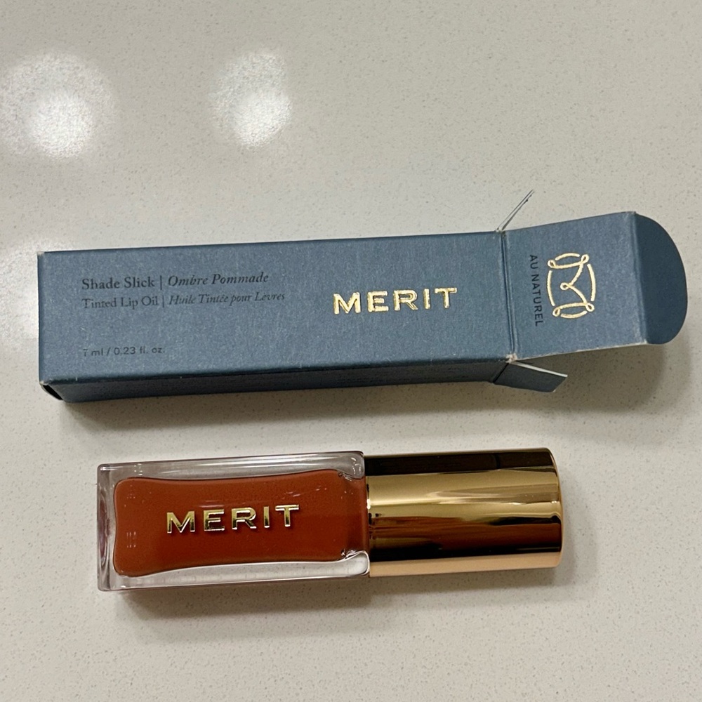 MERIT SHADE SLICK TINTED LIP OIL AU NATUREL